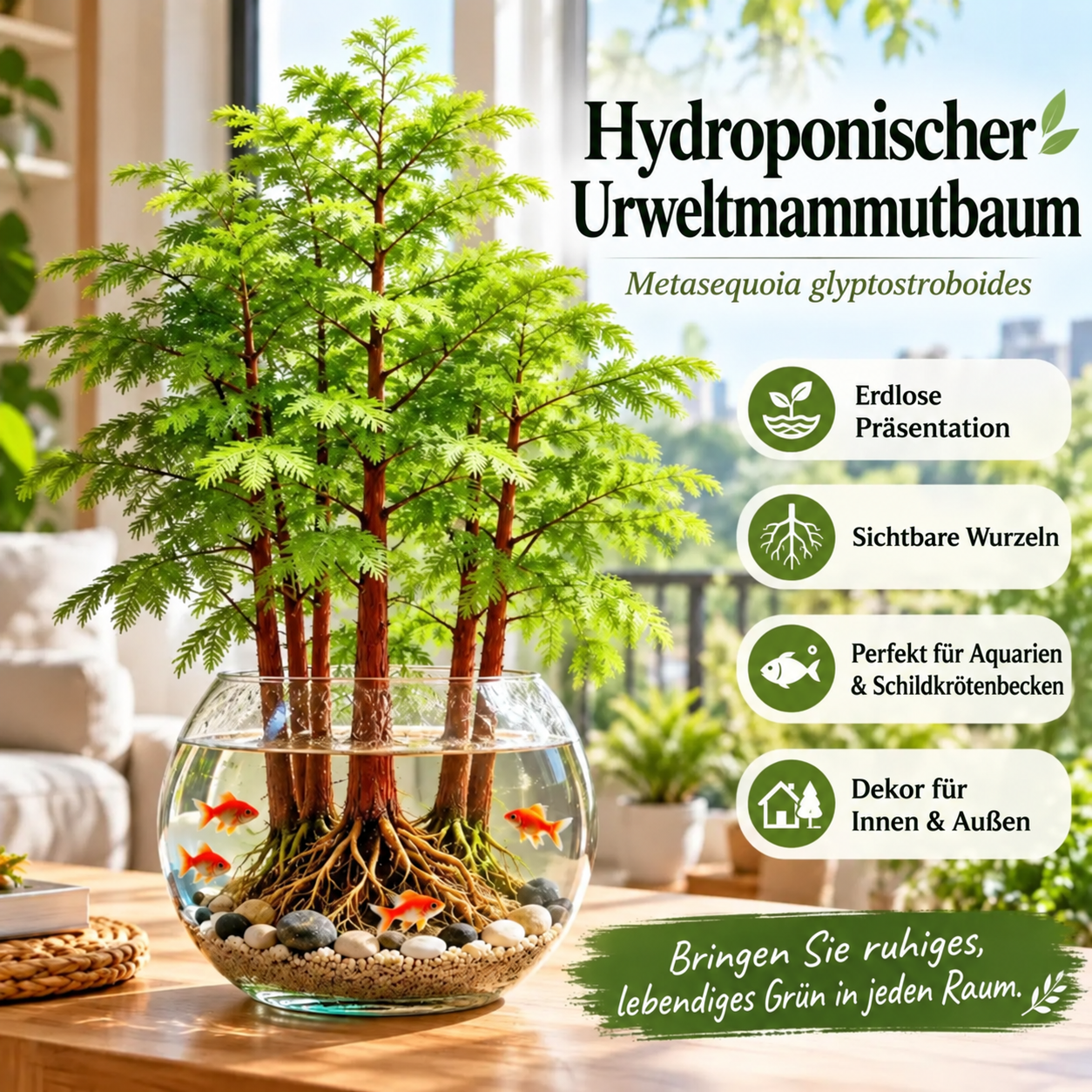 🌿 Hydroponische Urweltmammutbaum Zwiebeln - Metasequoia glyptostroboides
