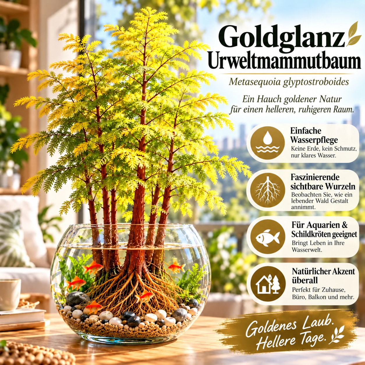 🌿 Hydroponische Urweltmammutbaum Zwiebeln - Metasequoia glyptostroboides