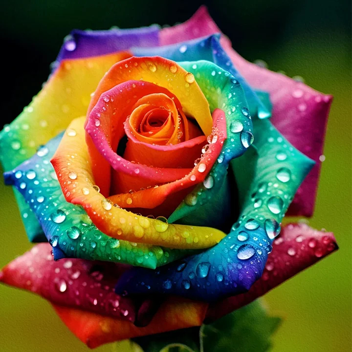 Bunte Rosen - Blumen des Glücks