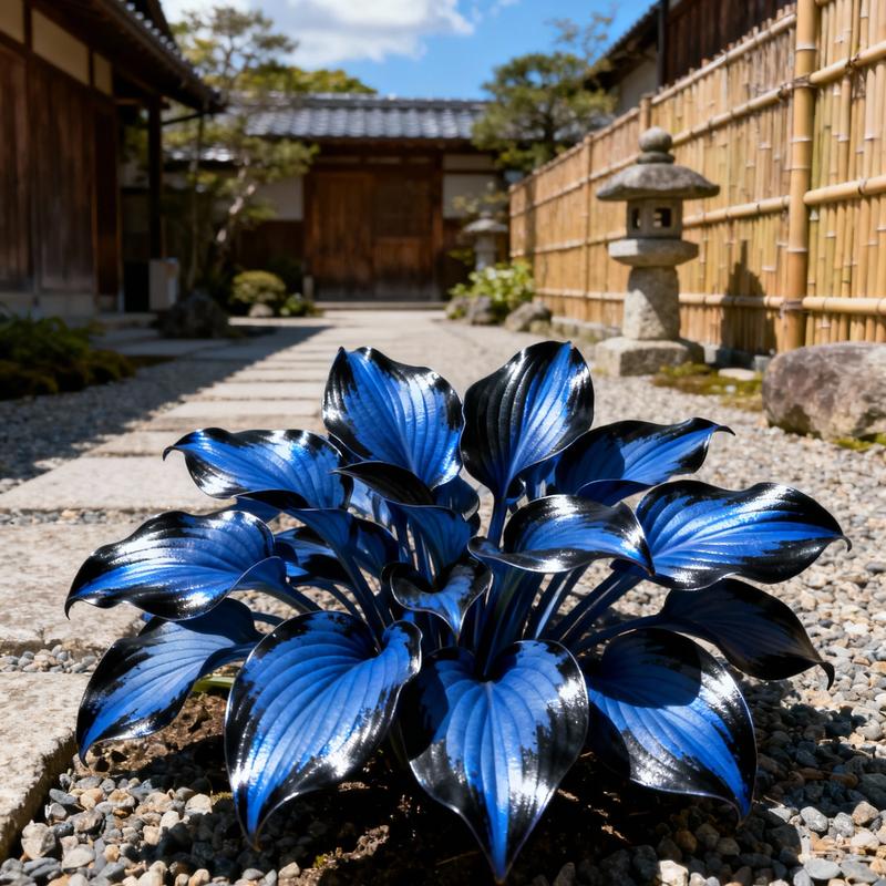 💥2025 Sonderangebot 🌌Mitternachtsblaue Herz-Hosta-Samen, mehrjährige Schattenpflanze für den Garten