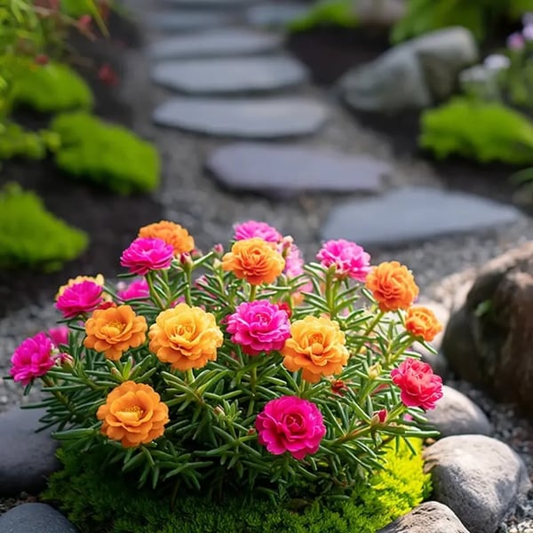 🌸Moss Rose Seeds(10,000+ Seeds) – 🌿Pure Seeds - No Filler - USA Heirloom Flower Seeds