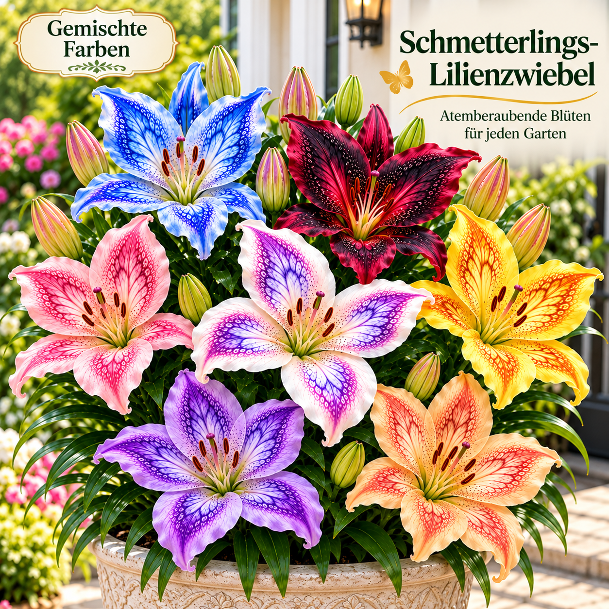 🦋Riesige Schmetterlingslilien-Zwiebeln – Atemberaubende Blüten für jeden Garten✨