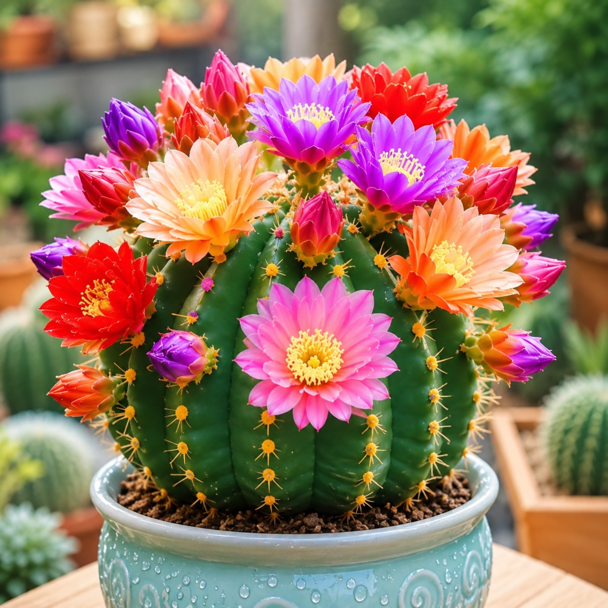 🌵 Dwarf Chin Cactus – The Easy-Care Flower That Blooms from Spring to Winter, Heat-Loving & Sun-Tolerant