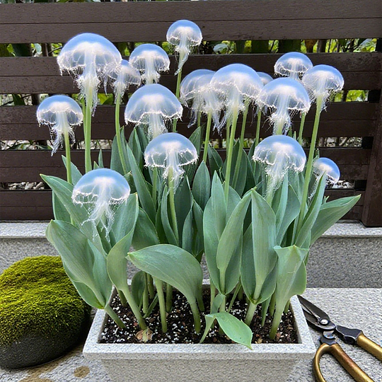 Rare Medusa Orchid – Fragrant Bulbophyllum Medusae with Flowing Tendrils – Easy Exotic Houseplant