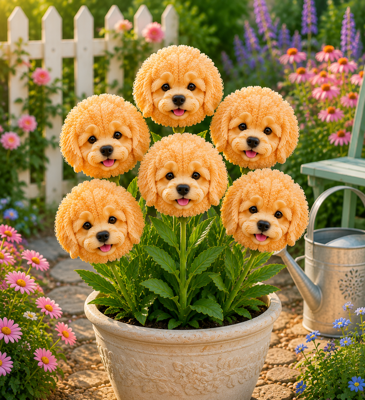 🌼 Golden Retriever Blumenkollektion - Ein Garten, der Glück ausstrahlt.