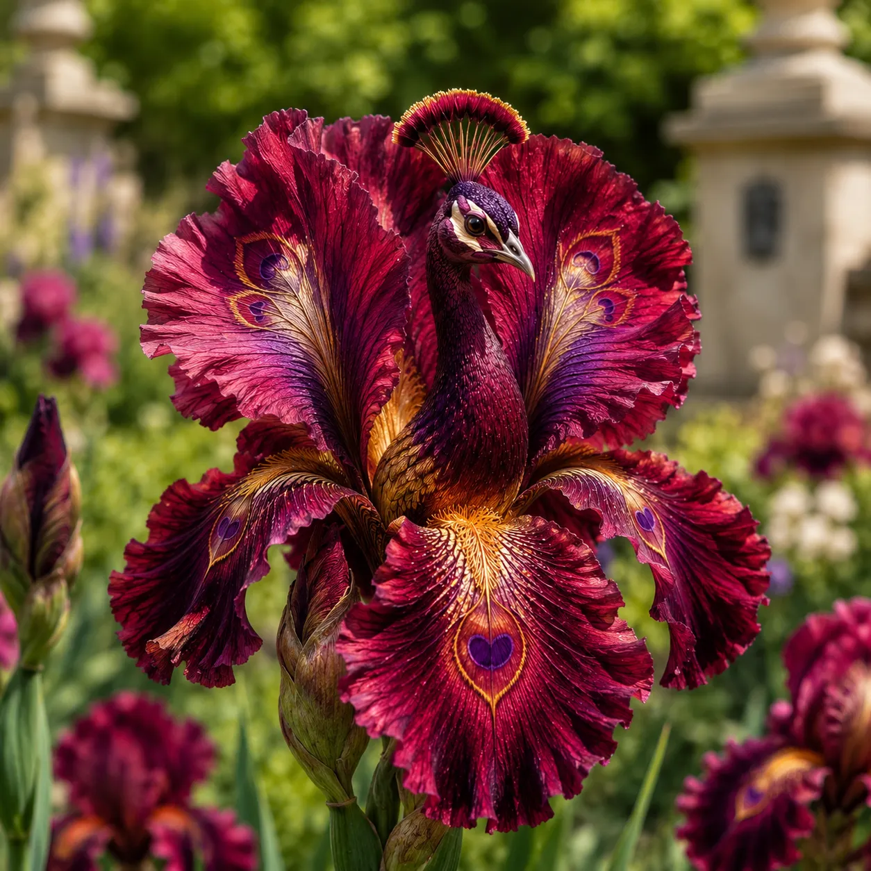 🦚 Rare Peacock Iris Bulbs™ A Garden Bloom So Striking, Guests Will Look Twice