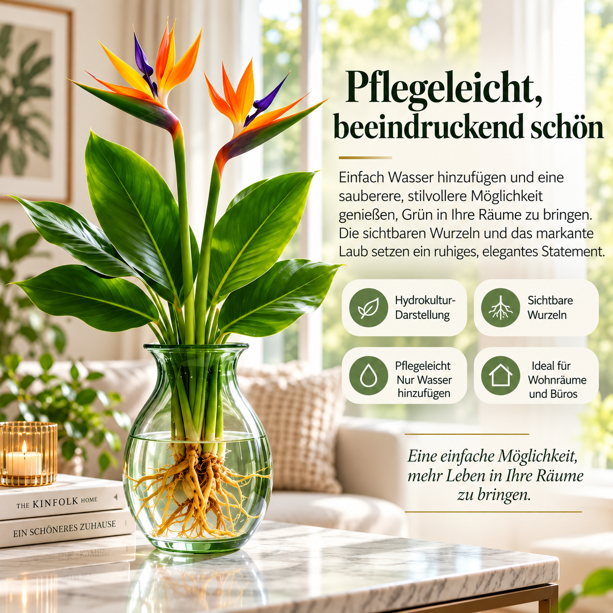 🕊️Die hydroponische Anzucht von Paradiesvogelblumen, von der Knolle bis zur Blüte, ist unglaublich therapeutisch