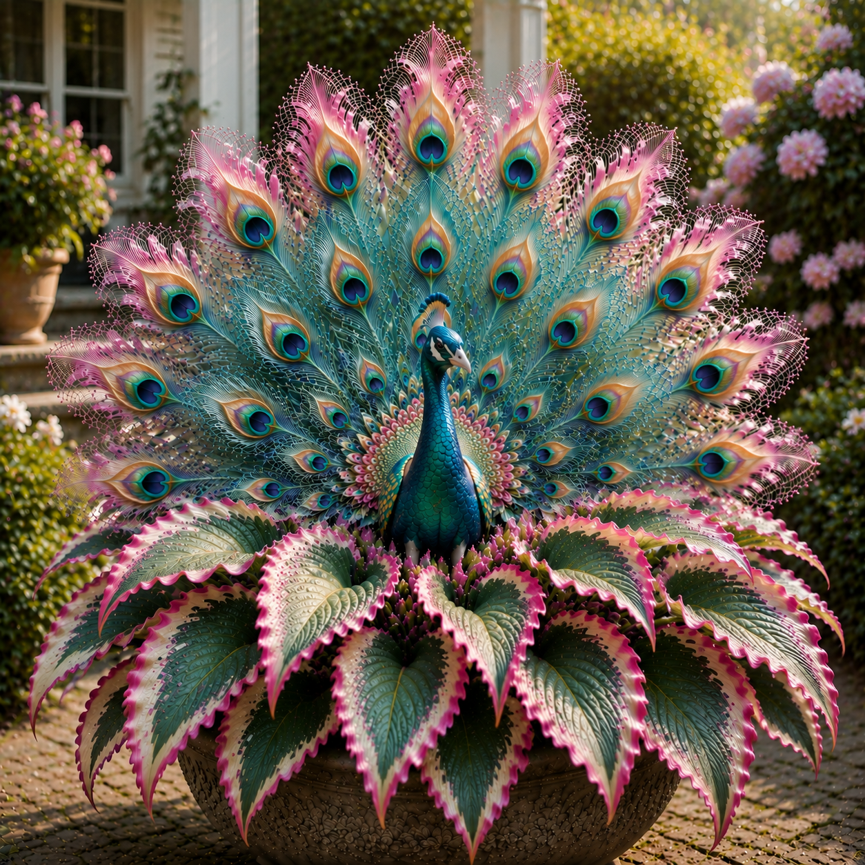🦚 Königliche Pfauenfeder-Funkie – Die seltene Gartenschönheit, die jedem auffällt