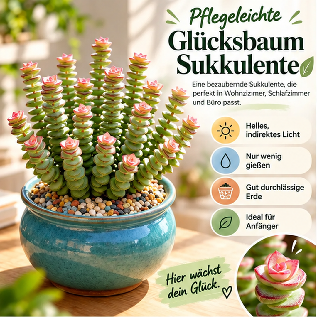 💰 Money Plant Succulent – A Little Green Charm for Luck and Prosperity 🌿