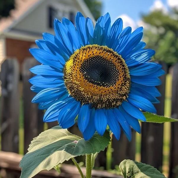 Bright Blue Sunflower Seeds