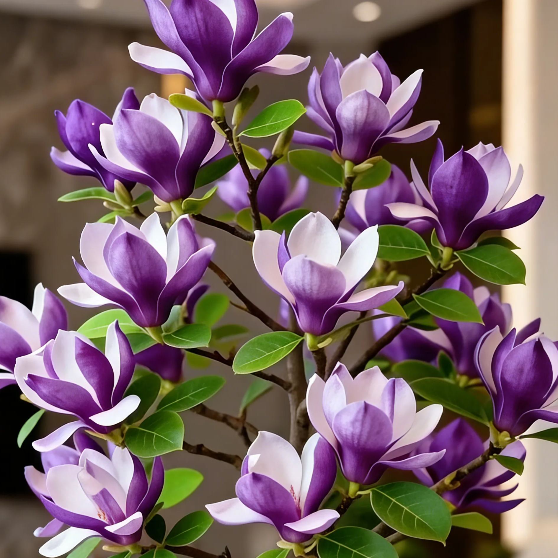 Magnolia liliiflora (Purple Orchids) Bulbs 🌸 Flowers Hide the Leaves, Fragrance Fills the Air