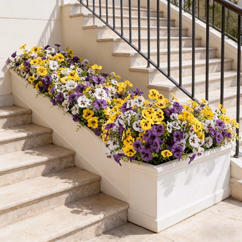 36pcs Artificial Pansy Bouquet 