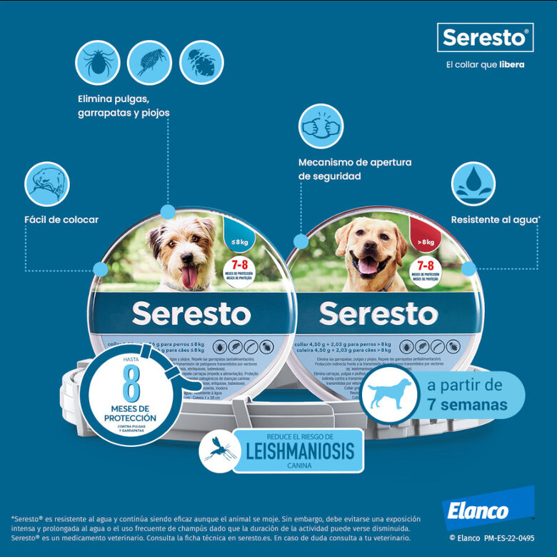 Seresto Collar Antiparasitario para perros