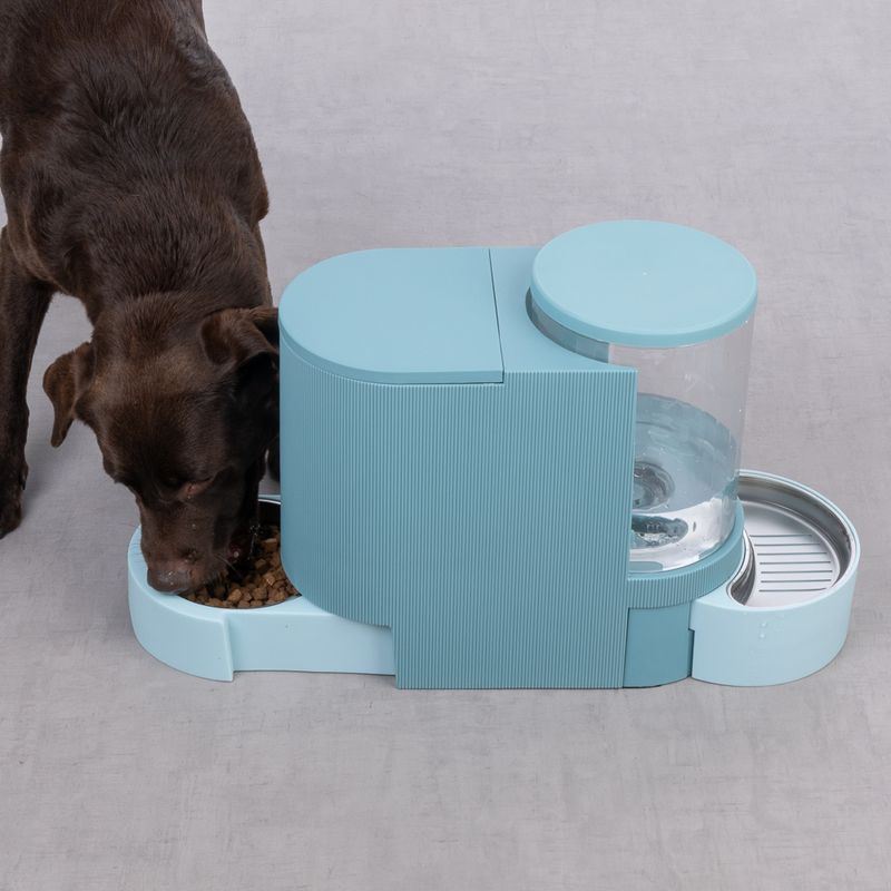 dozownik karmy i wody, błękitny