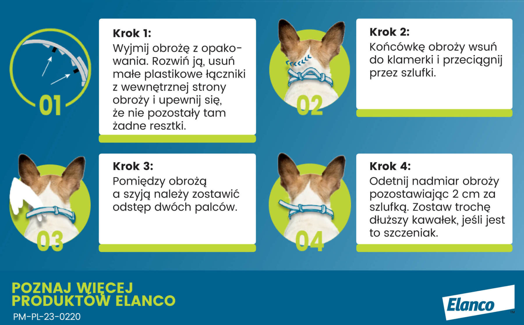 Obroża FORESTO dla kota i psa przeciw kleszczom i pchłom poniżej 8 kg