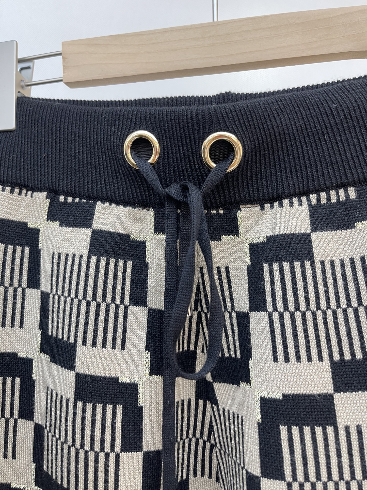 Geometric - Print Knit Cardigan and Skirt Set