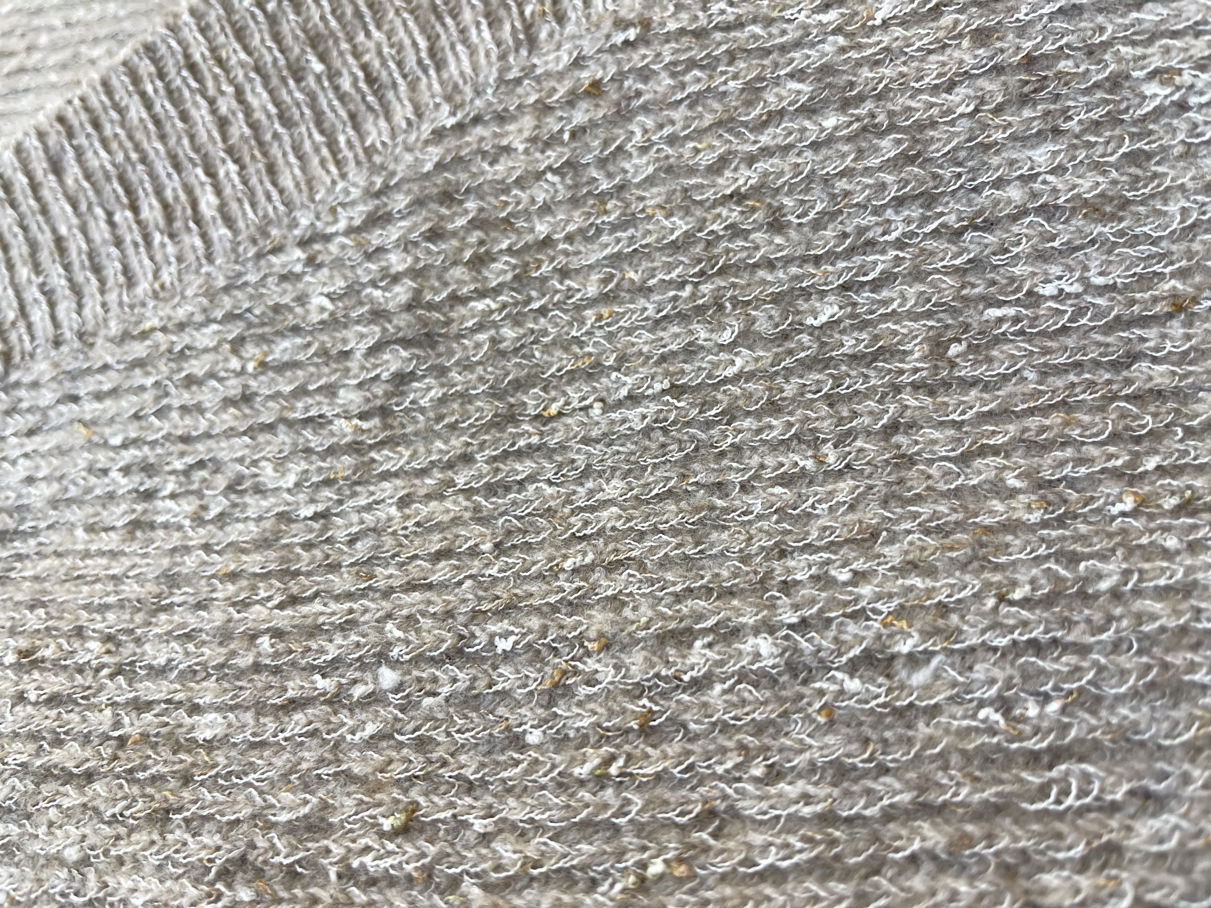 Sparkled Grey Cropped Cardigan with V - neck