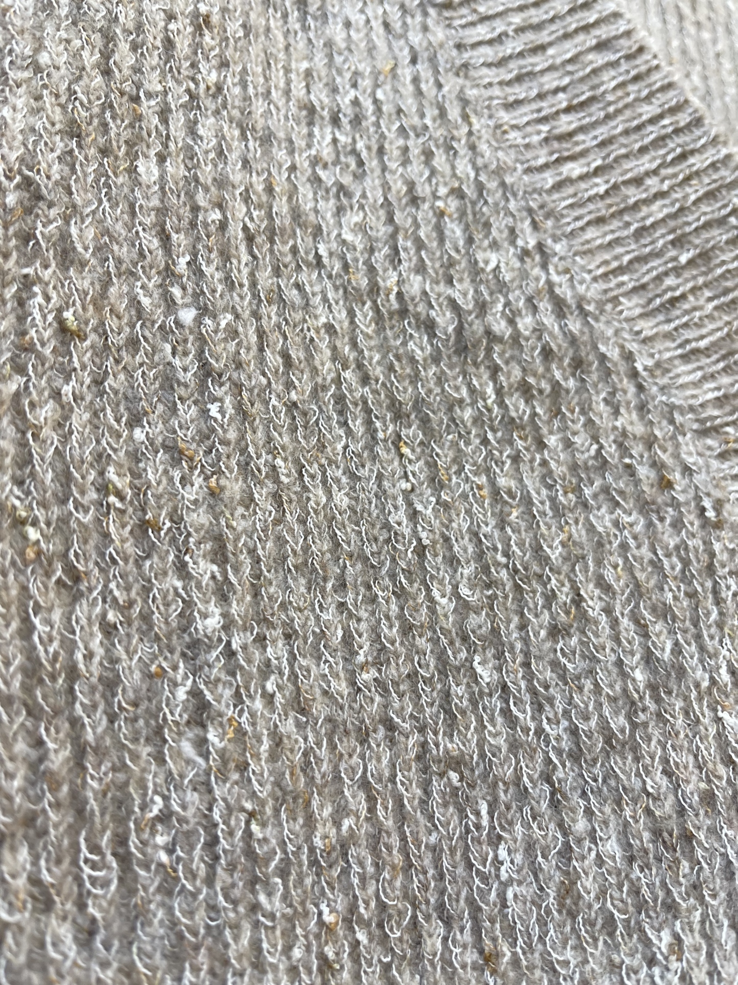 Sparkled Grey Cropped Cardigan with V - neck