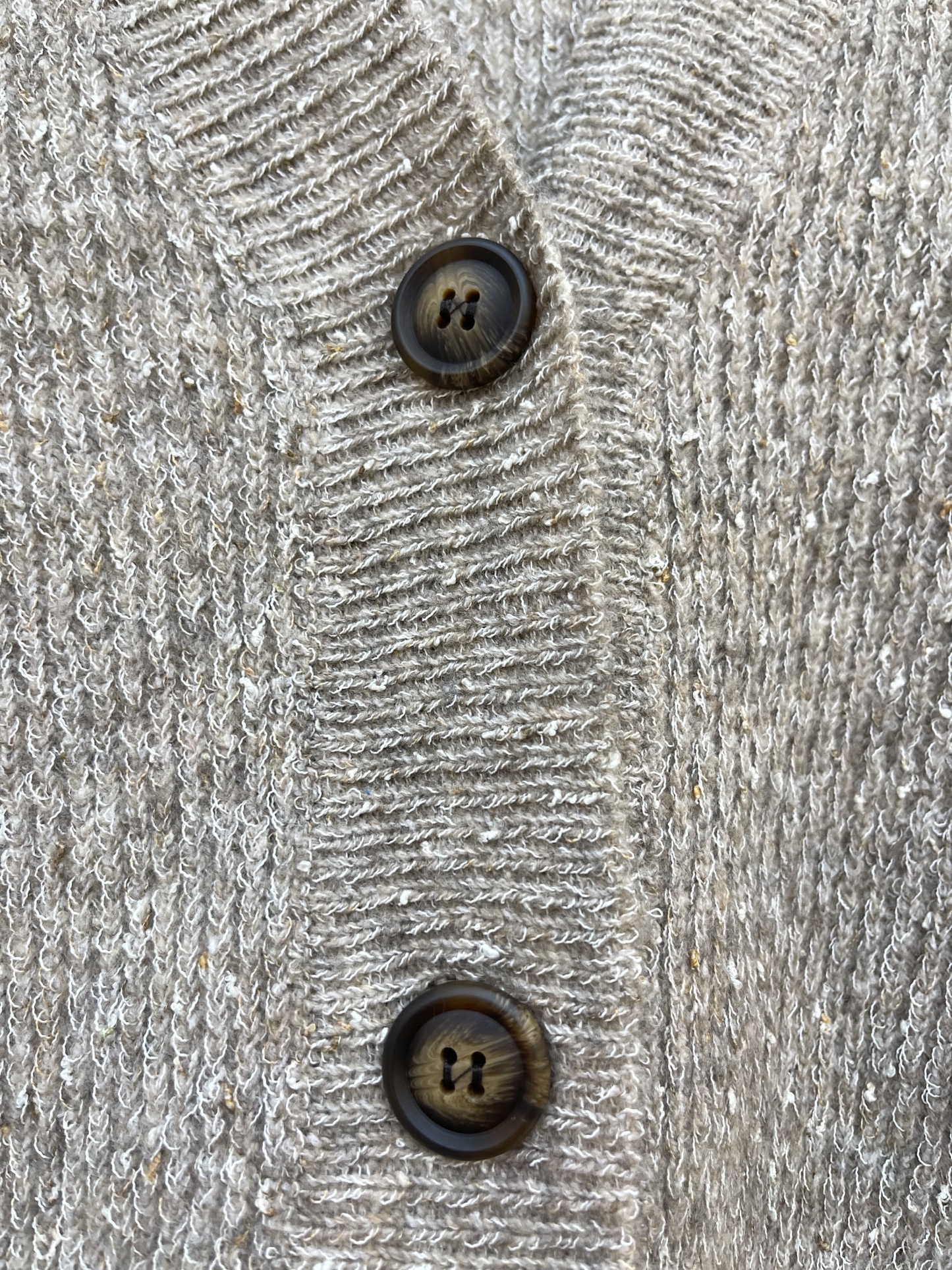 Sparkled Grey Cropped Cardigan with V - neck