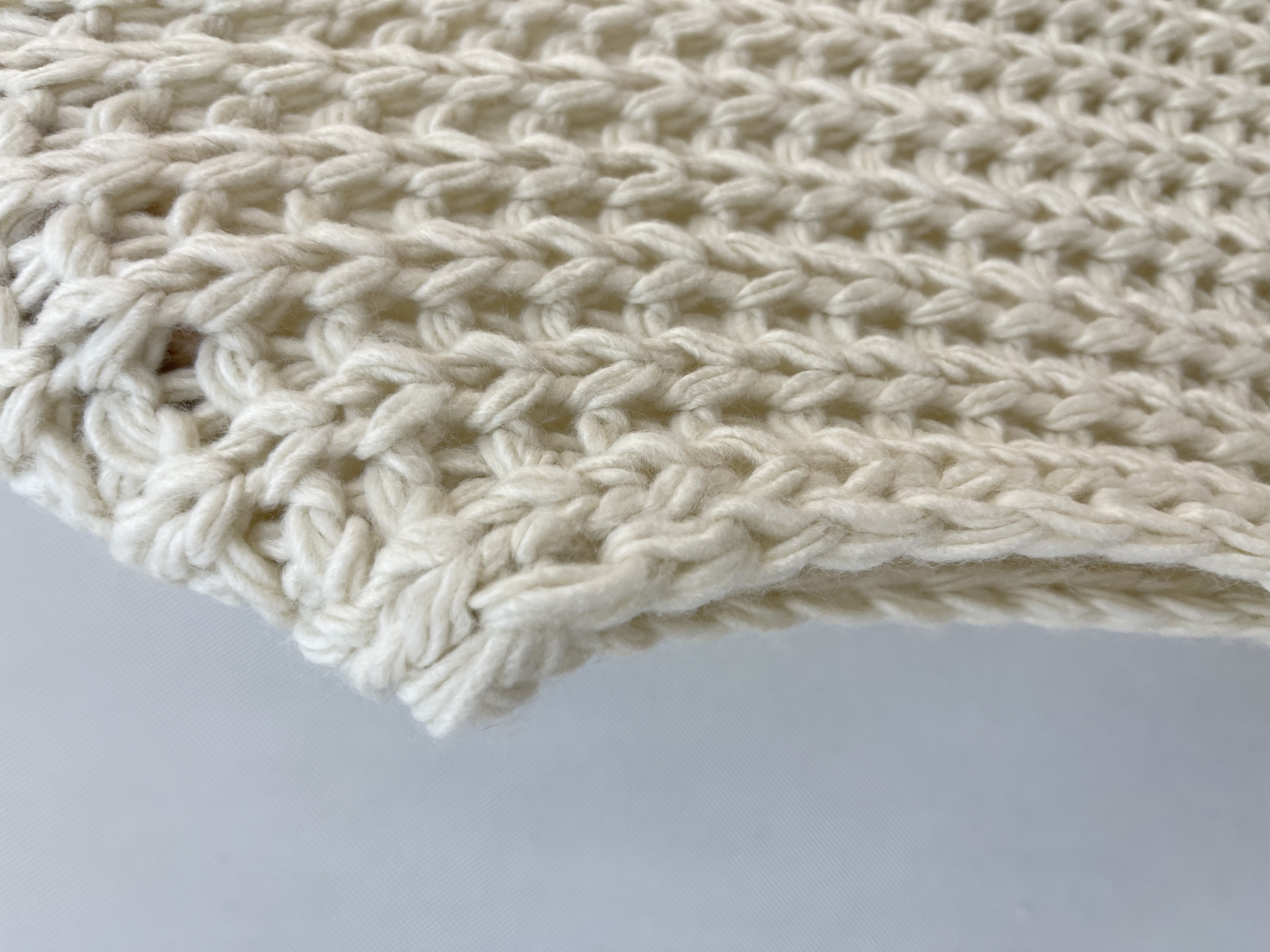 Hand - crocheted Vest - style Cardigan with Decorative Gold Fasteners