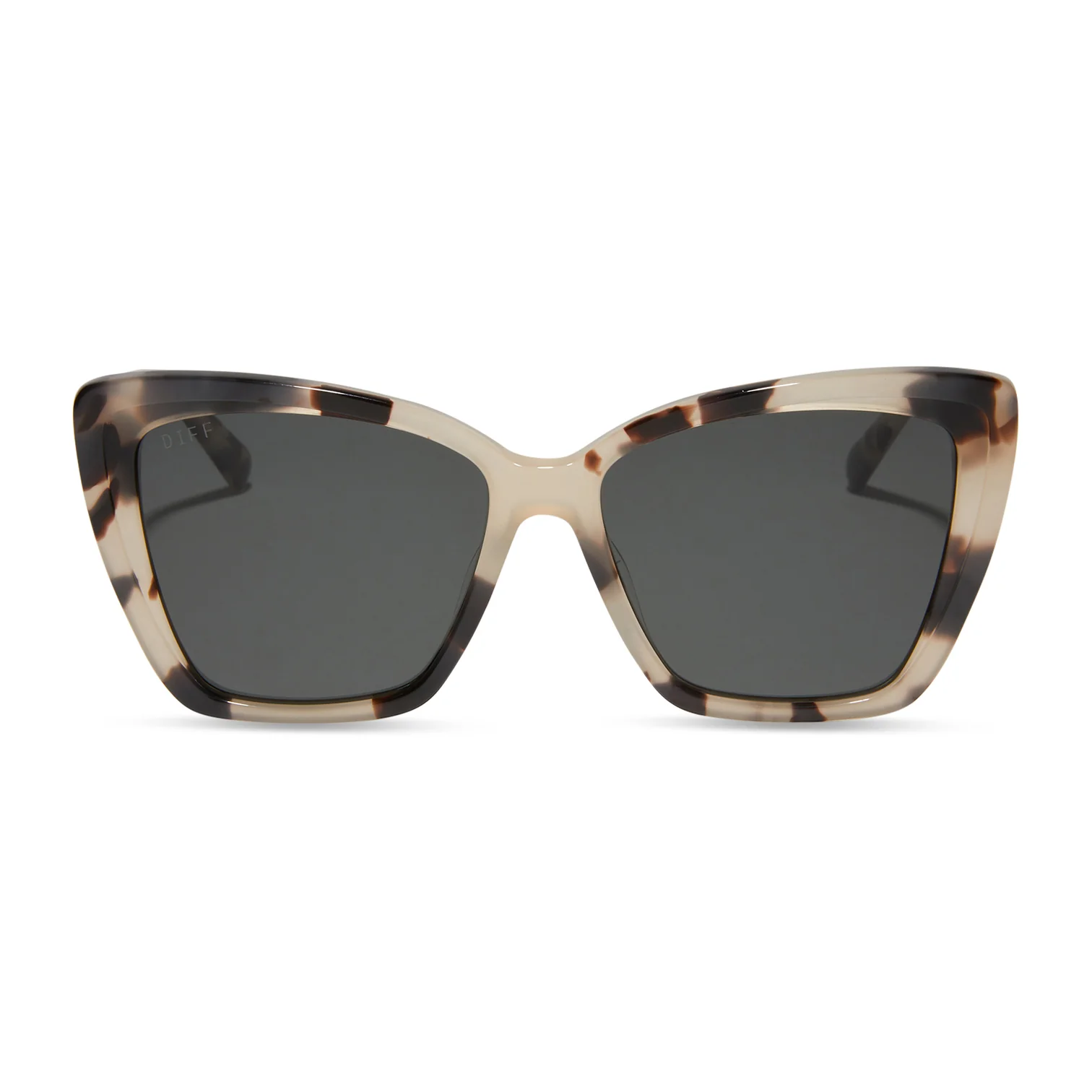 BECKY II - CREAM TORTOISE + PINK MIRROR SUNGLASSES