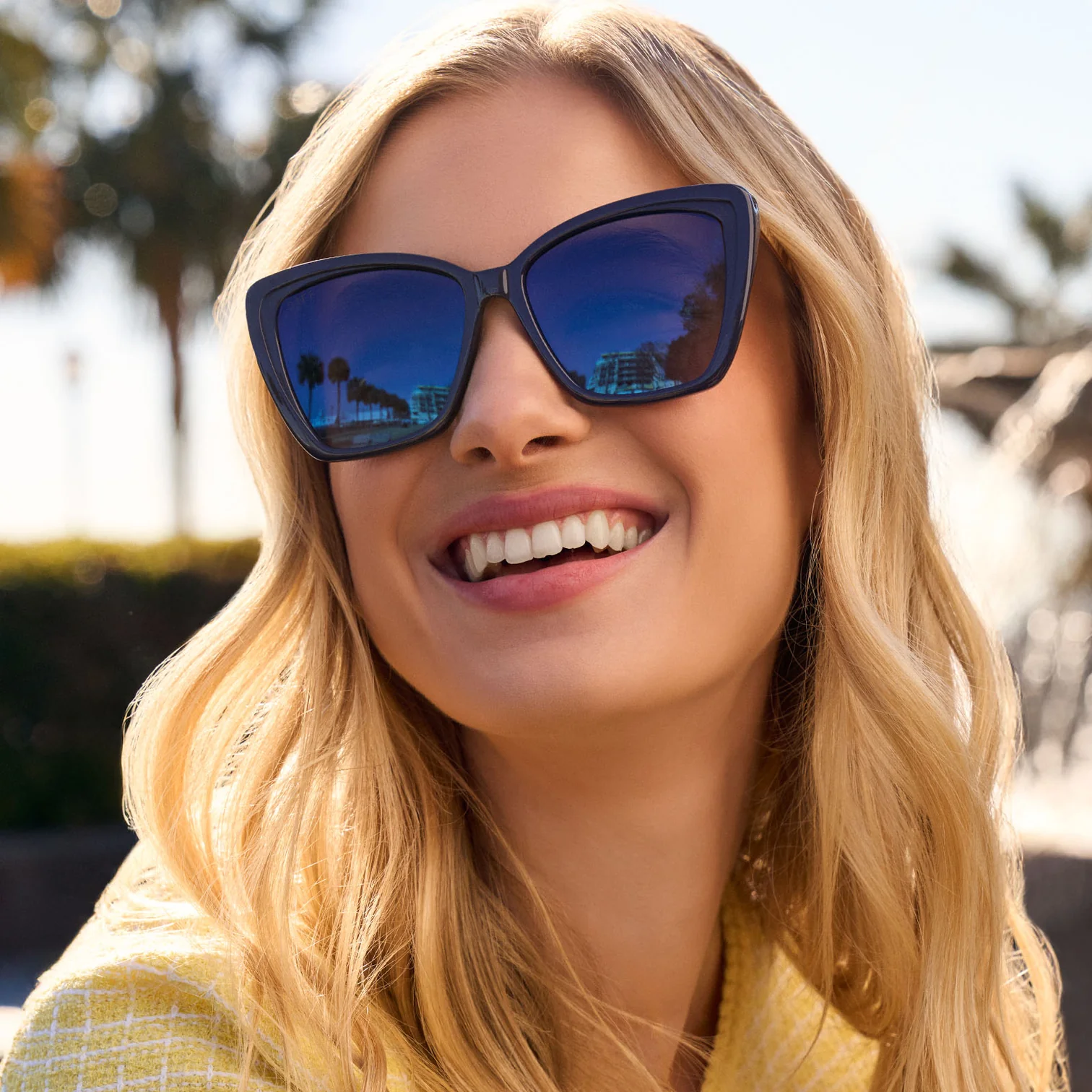 BECKY II - CREAM TORTOISE + PINK MIRROR SUNGLASSES