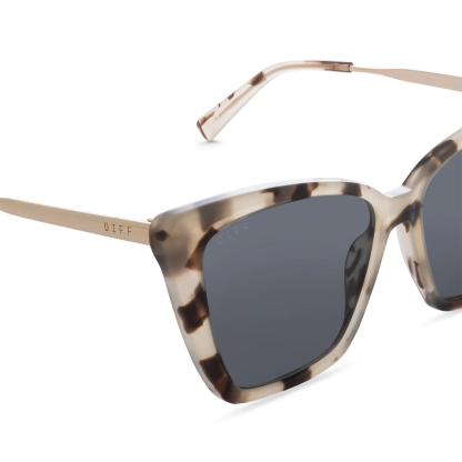 BECKY II - CREAM TORTOISE + PINK MIRROR SUNGLASSES