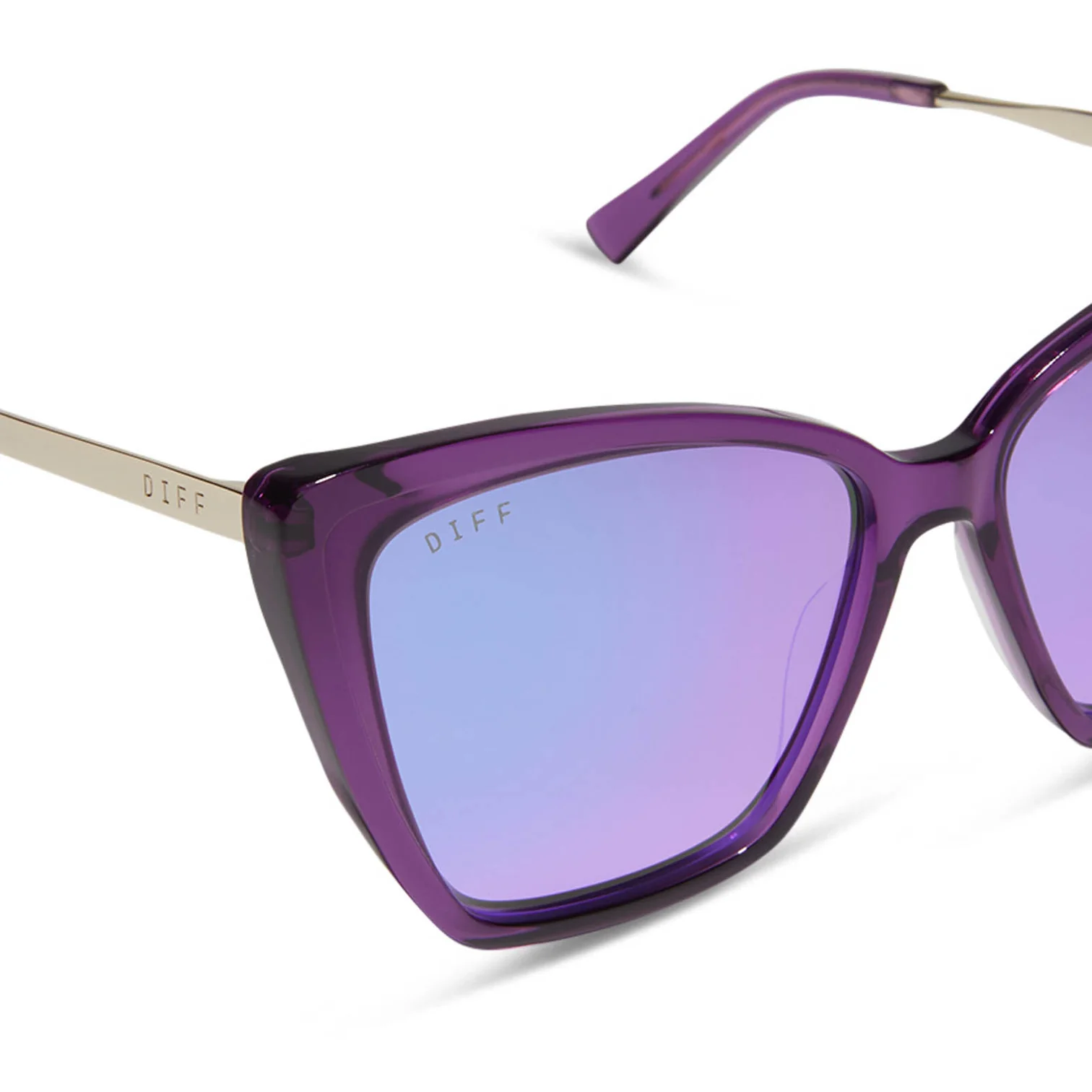 BECKY II - CREAM TORTOISE + PINK MIRROR SUNGLASSES