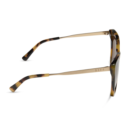 BECKY II - CREAM TORTOISE + PINK MIRROR SUNGLASSES