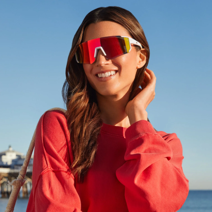 HEAT - NEON YELLOW + PINK RUSH MIRROR + POLARIZED SUNGLASSES