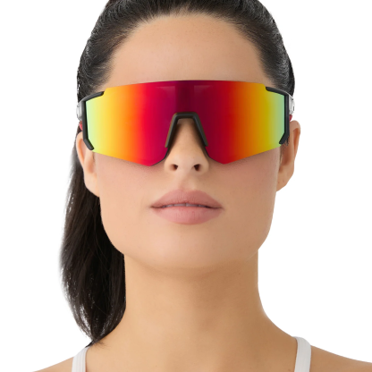 HEAT - NEON YELLOW + PINK RUSH MIRROR + POLARIZED SUNGLASSES