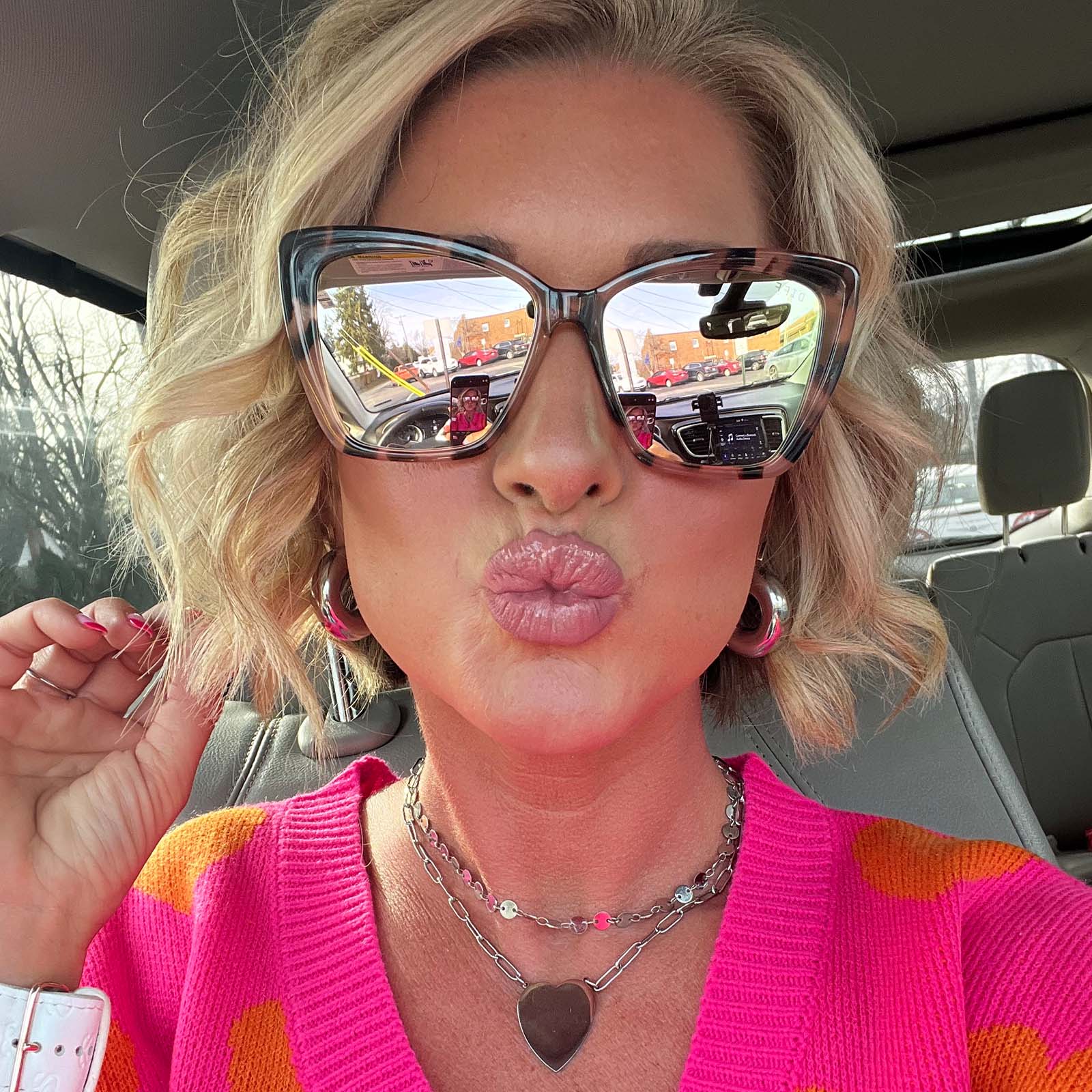 BECKY II - HIMALAYAN TORTOISE + TAUPE MIRROR POLARIZED SUNGLASSES