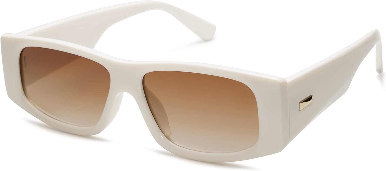 SOthtJOS Trendy Y2K Rectangle Polarized Sunglasses for Women Men Fashion Designer Rave Sunglasses SJ2228