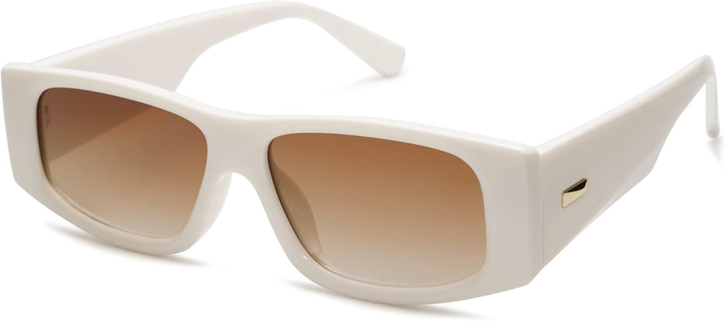 SOthtJOS Trendy Y2K Rectangle Polarized Sunglasses for Women Men Fashion Designer Rave Sunglasses SJ2228