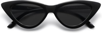 SOthtJOS Retro Vintage Narrow Cat Eye Sunglasses for Women Clout Goggles Plastic Frame SJ2044