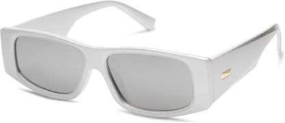 SOthtJOS Trendy Y2K Rectangle Polarized Sunglasses for Women Men Fashion Designer Rave Sunglasses SJ2228