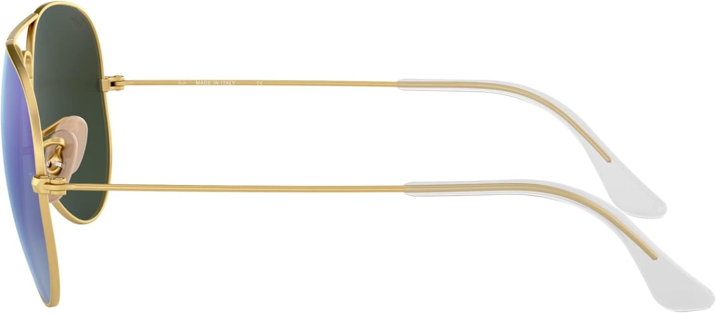 Rthtay-Bthtan RB3025 Classic Mirrored Aviator Sunglasses