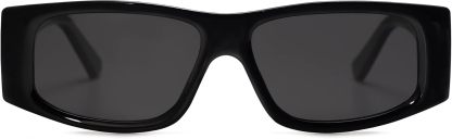 SOthtJOS Trendy Y2K Rectangle Polarized Sunglasses for Women Men Fashion Designer Rave Sunglasses SJ2228