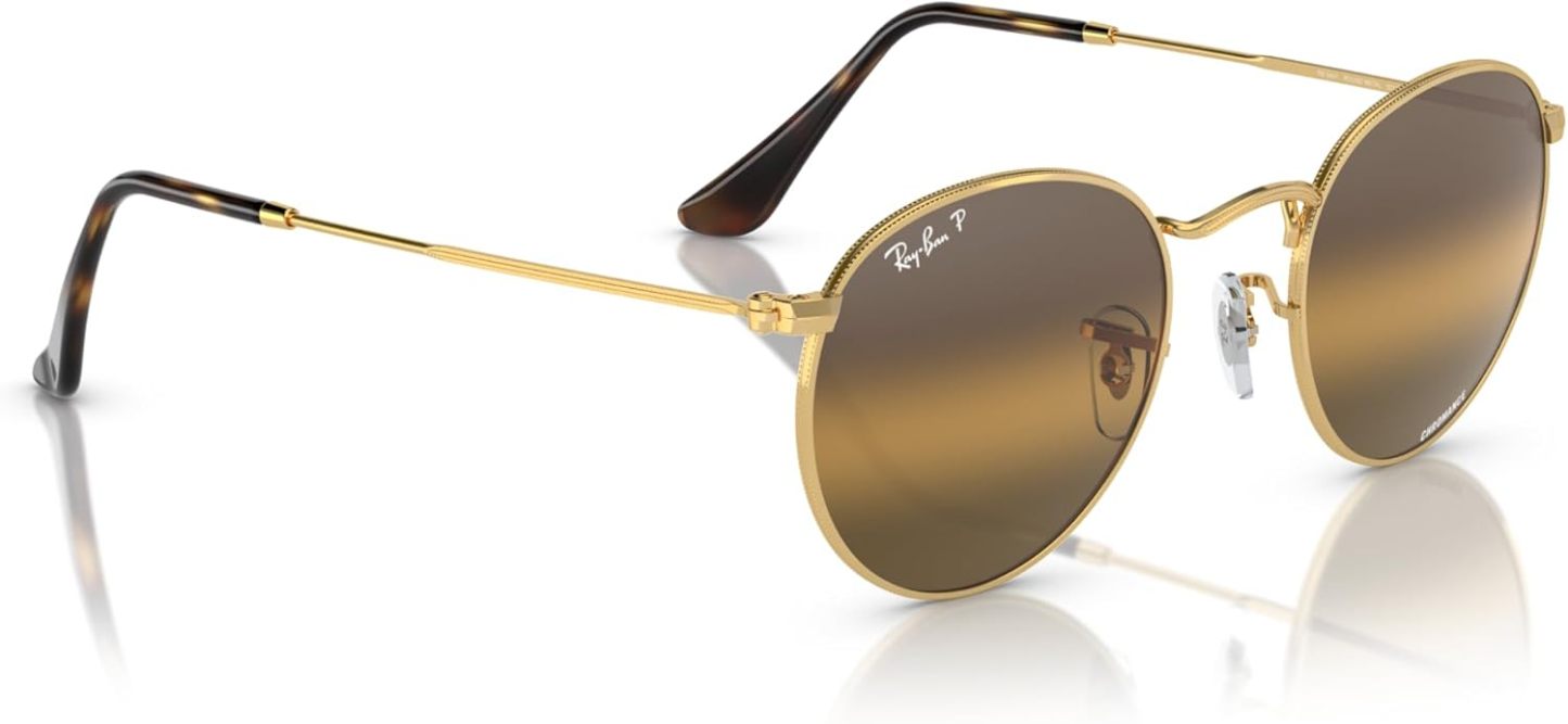 Rthtay-Bthtan RB3447 Round Metal Sunglasses