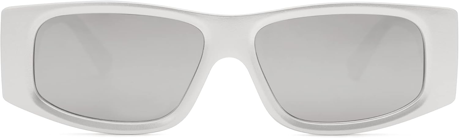 SOthtJOS Trendy Y2K Rectangle Polarized Sunglasses for Women Men Fashion Designer Rave Sunglasses SJ2228