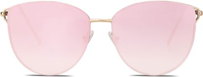 SOthtJOS Mirrored Flat Lens Fashion Sunglasses for Women SJ1085