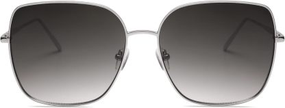 SOthtJOS Trendy Oversized Square Metal Frame Sunglasses for Women Men Retro Big Flat Lens UV Protection Sunglasses SJ1146