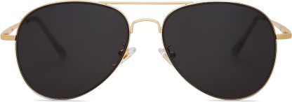SOthtJOS Classic Aviator Sunglasses for Women Men Metal Spring Hinges SJ1030
