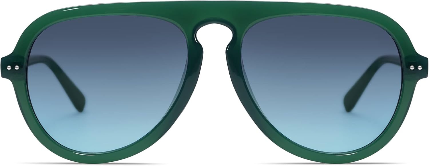 SOthtJOS Retro Aviator Sunglasses Womens Mens Vintage Plastic Frame Shades Lentes De Sol Para Mujer SJ2255