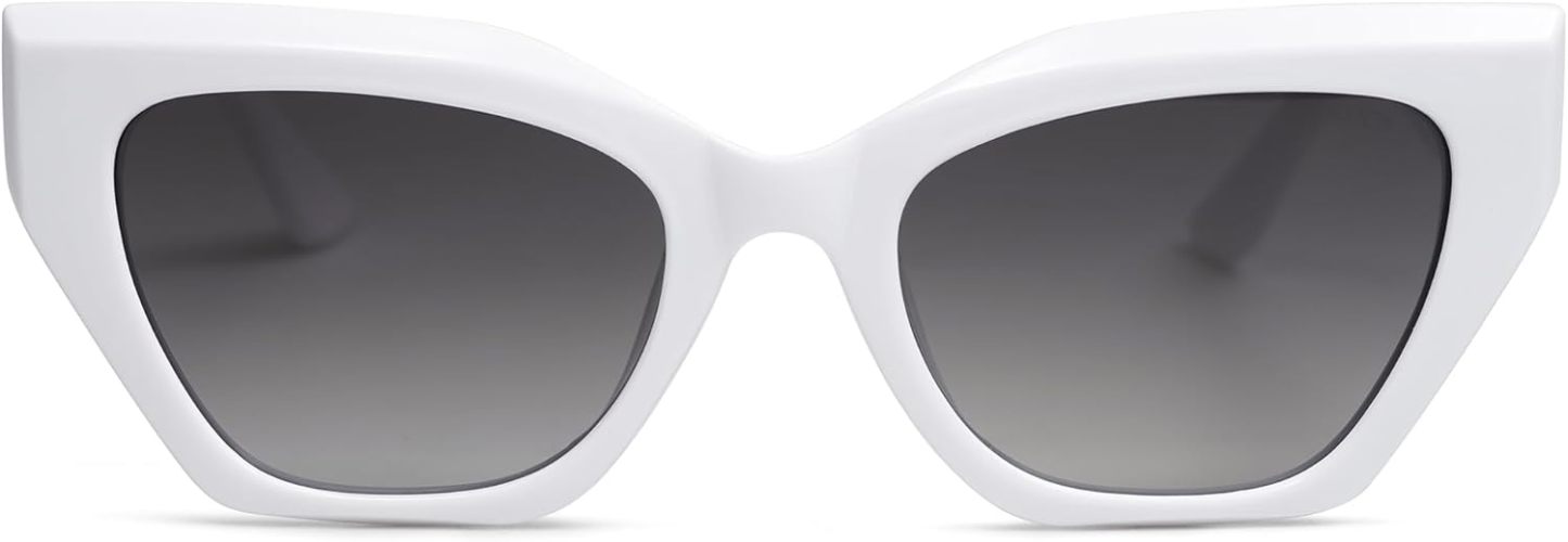 SOthtJOS Square Cat Eye Polarized Sunglasses for Women Retro Classic Vintage Trendy Cateye Shades Sunnies Gafas de sole SJ2235