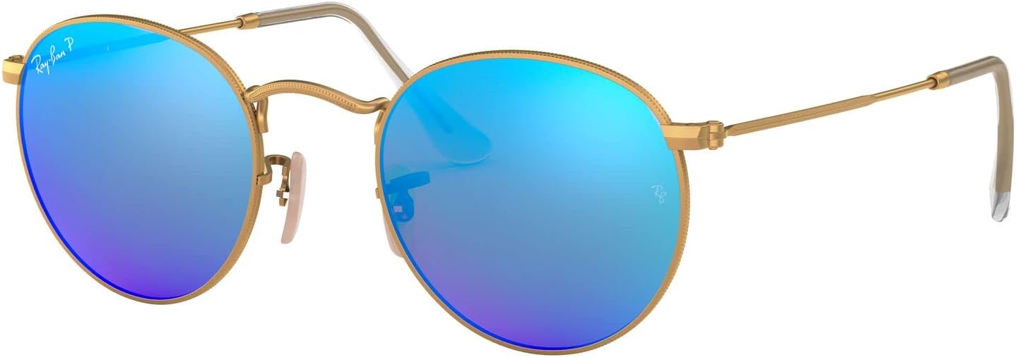 Rthtay-Bthtan RB3447 Round Metal Sunglasses