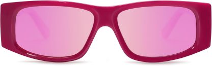 SOthtJOS Trendy Y2K Rectangle Polarized Sunglasses for Women Men Fashion Designer Rave Sunglasses SJ2228