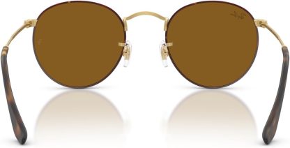 Rthtay-Bthtan RB3447 Round Metal Sunglasses