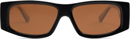 SOthtJOS Trendy Y2K Rectangle Polarized Sunglasses for Women Men Fashion Designer Rave Sunglasses SJ2228