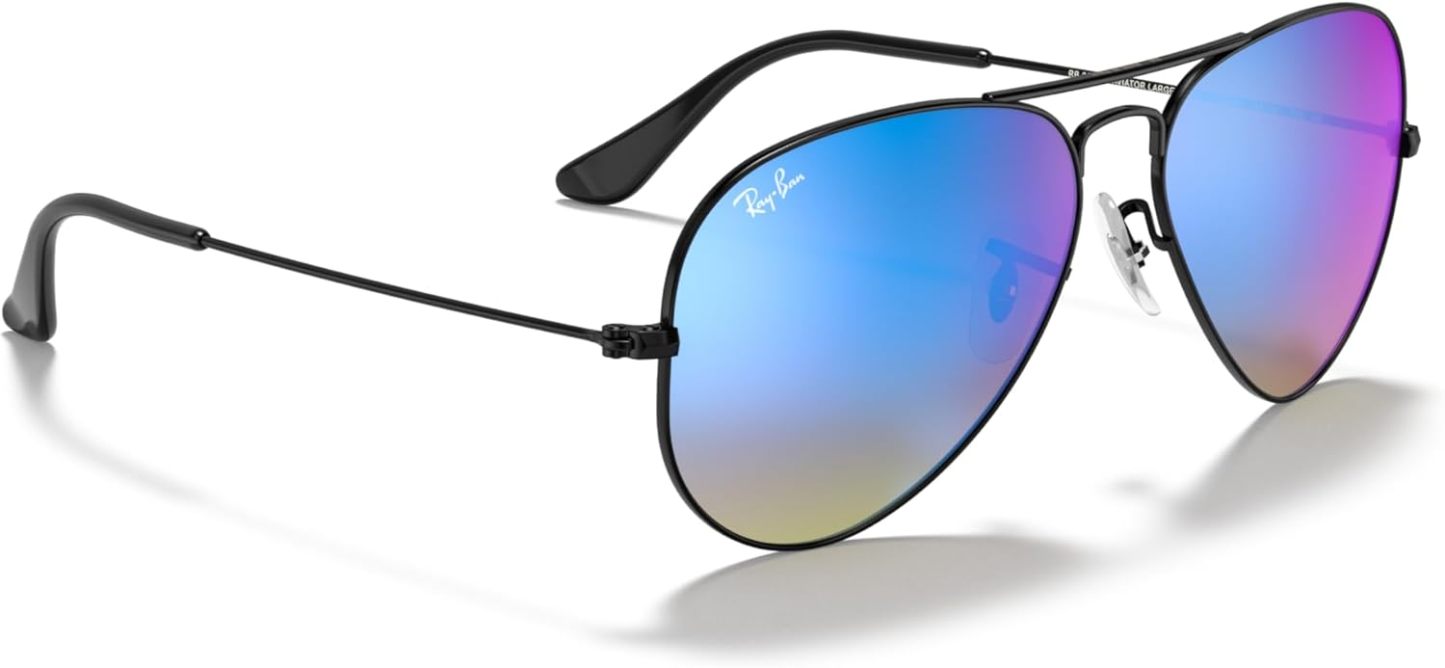 Rthtay-Bthtan RB3025 Classic Mirrored Aviator Sunglasses